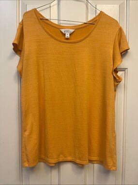 Market & Spruce Sunflower Short Sleeve scoop Top XXL